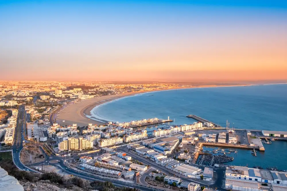 Agadir private transport and beach city tour Morocco