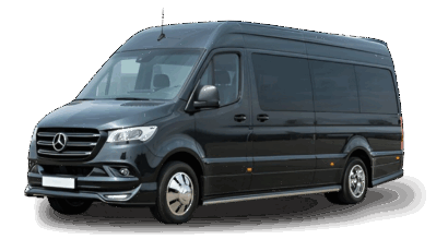 Mercedes-Benz Sprinter minibus with driver in Morocco
